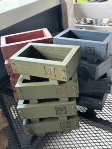 新色木製プランター